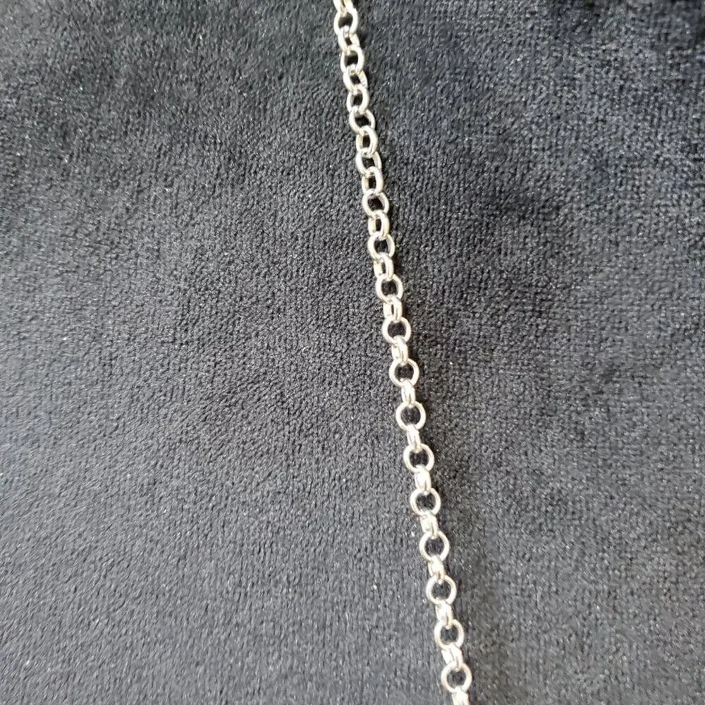 Womens Fashion Periwinkle Blue & Silver Tassel Necklace Jewelry w/ Lobster Clasp - Picture 6 of 7